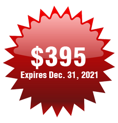 $395, expires 31 Dec, 2021